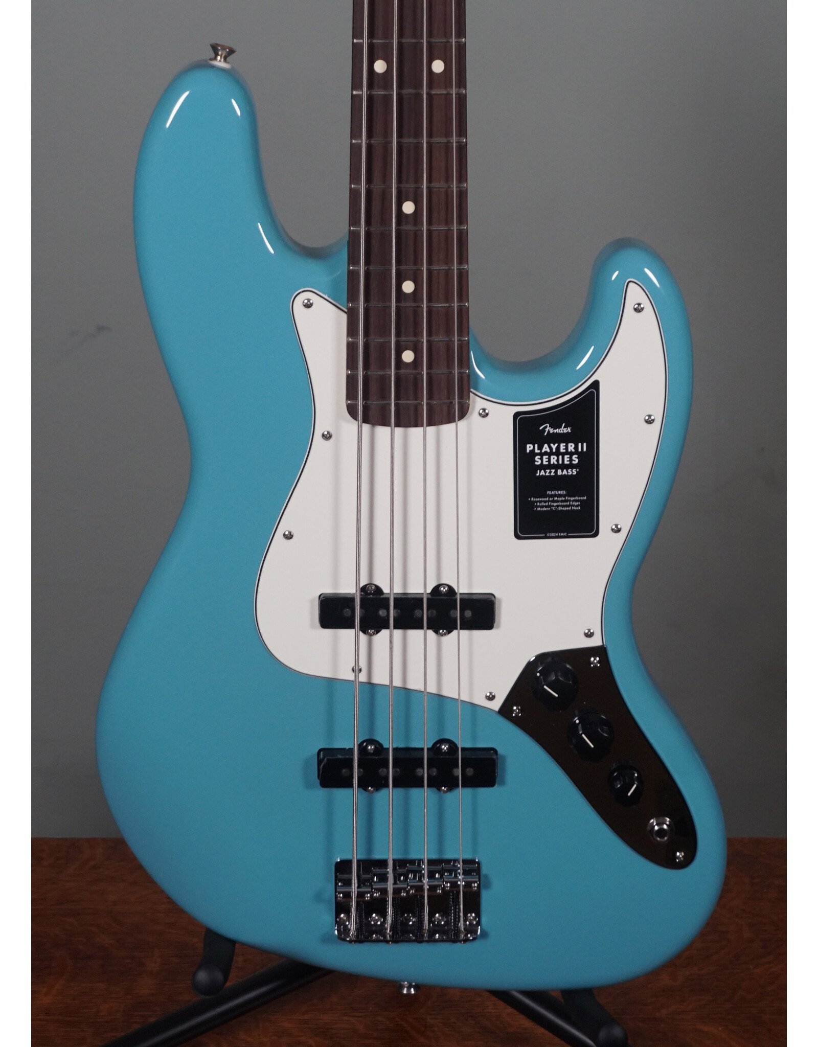 Fender Fender Player II Jazz Bass, Rosewood Fingerboard, Aquatone Blue