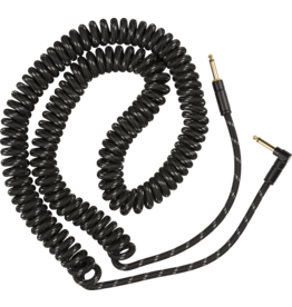 Fender Fender Deluxe Coil Cable, 30', Black Tweed
