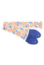 Souldier Souldier Straps WILALBBL - Wilco Album Guitar Strap with Blue Leather