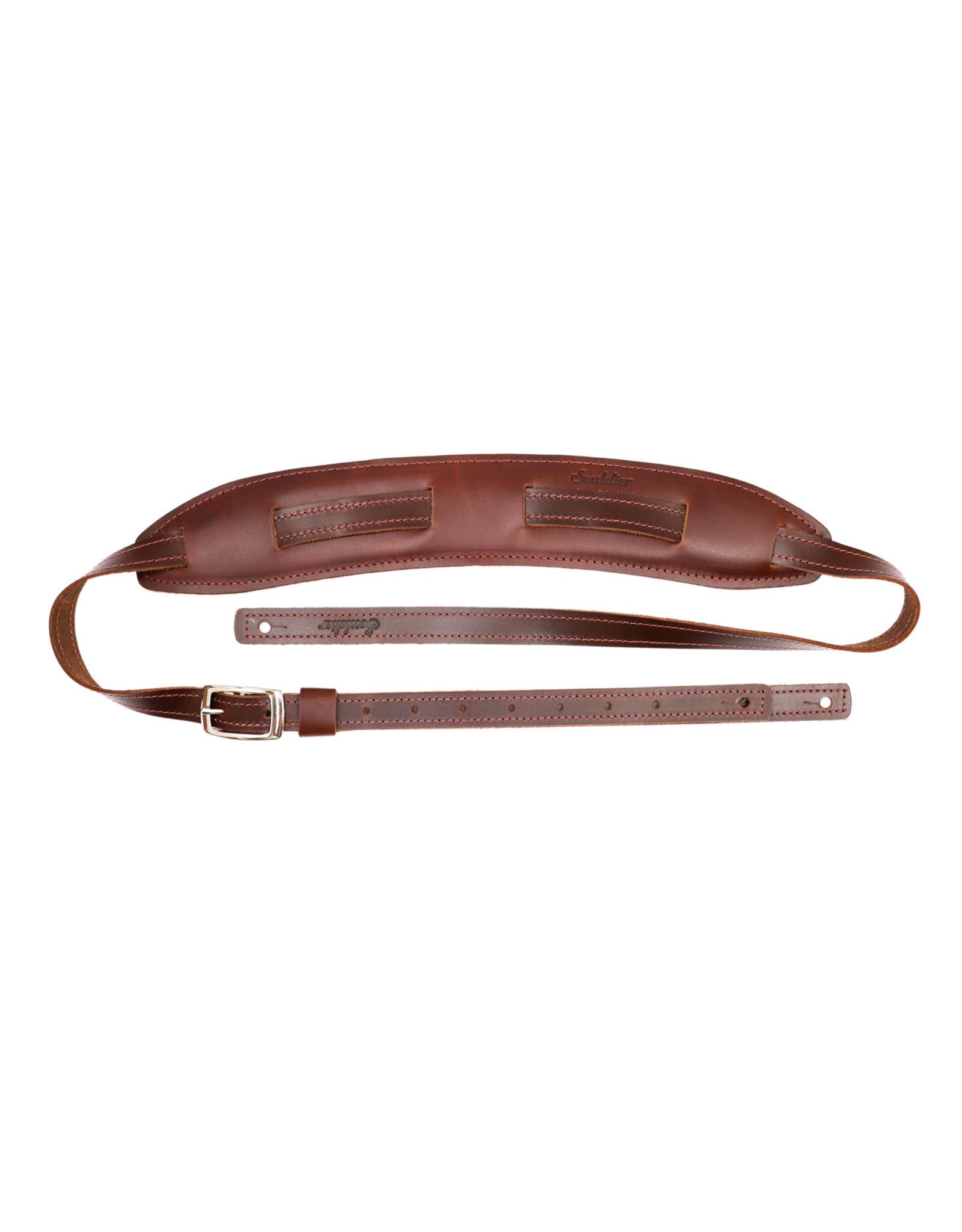 Souldier Souldier Straps Brown Leather Saddle Strap, 3/4"