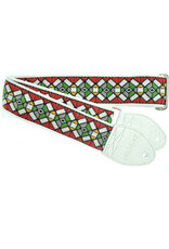 Souldier Souldier Stained Glass, Vintage Fabric Guitar Strap