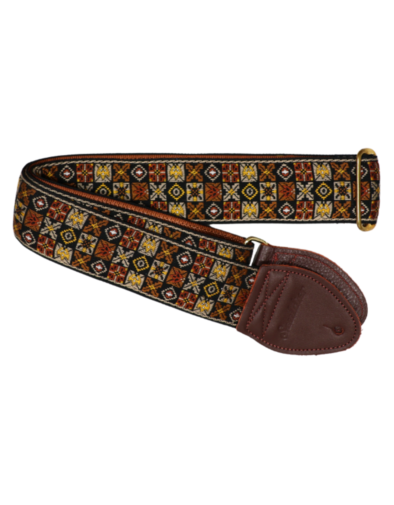 Souldier Souldier Woodstock Gold, Vintage Fabric Guitar Strap