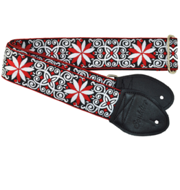 Souldier Souldier Dresden Star Red, Vintage Fabric Guitar Strap