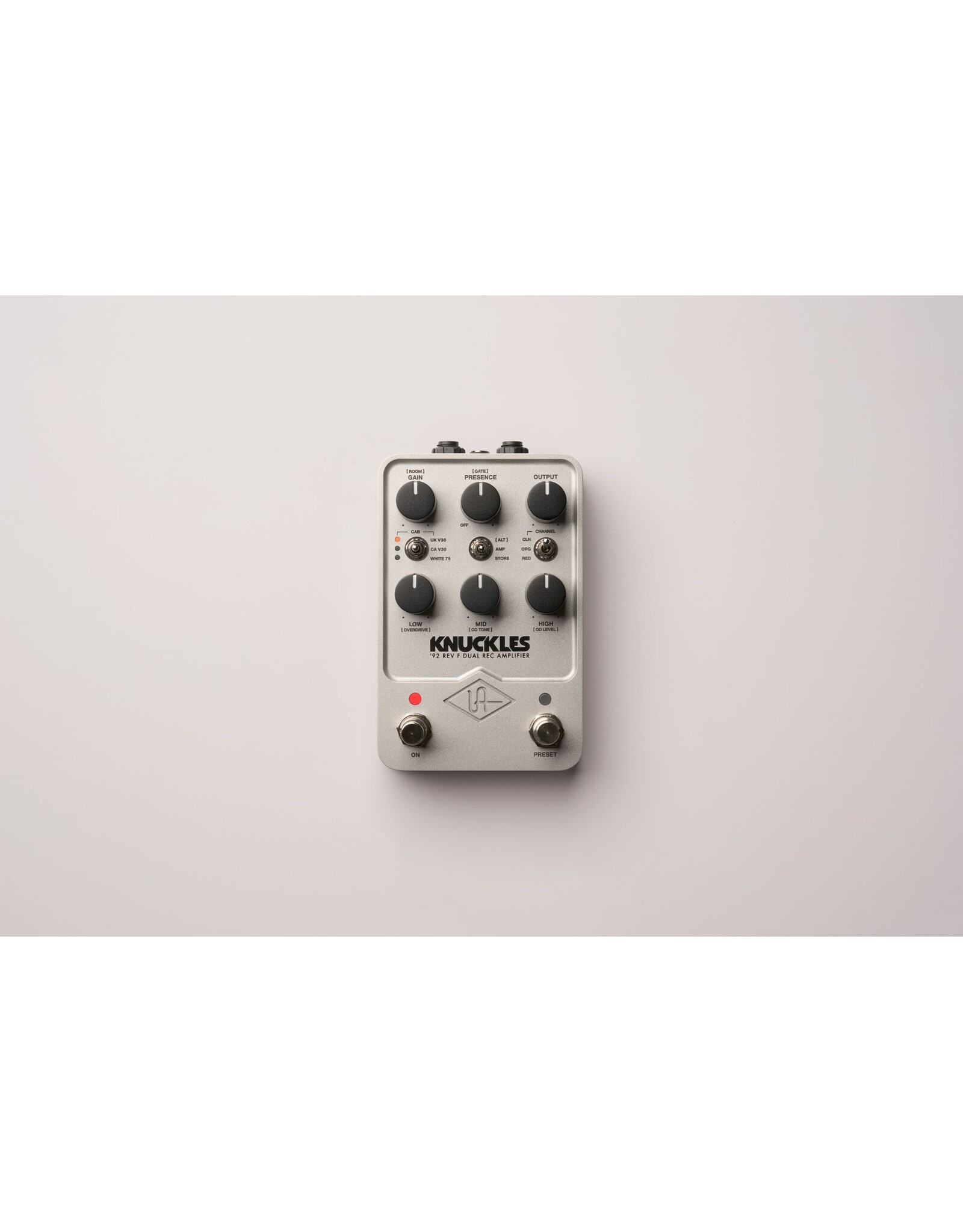 Universal Audio Universal Audio FX Knuckles 92 RevF Dual Rec Amp Emu Pedal With Bluetooth