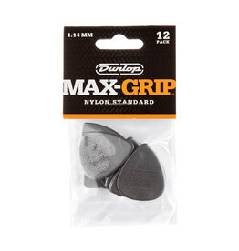 Dunlop Dunlop Max Grip Nylon Standard 1.14mm Picks, Player Pack