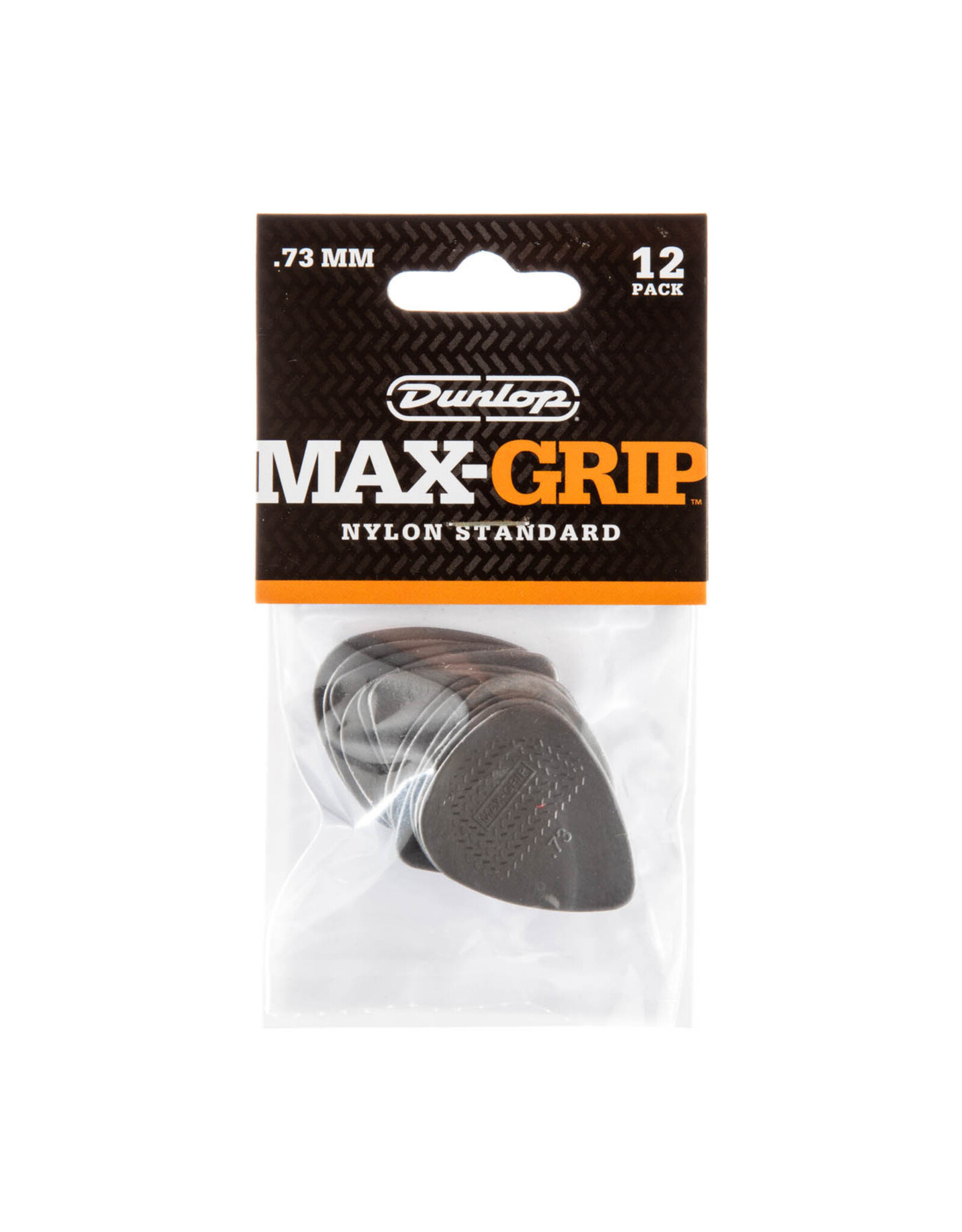 Dunlop Dunlop Max-Grip Nylon Standard Pick, 0.73mm, Player Pack