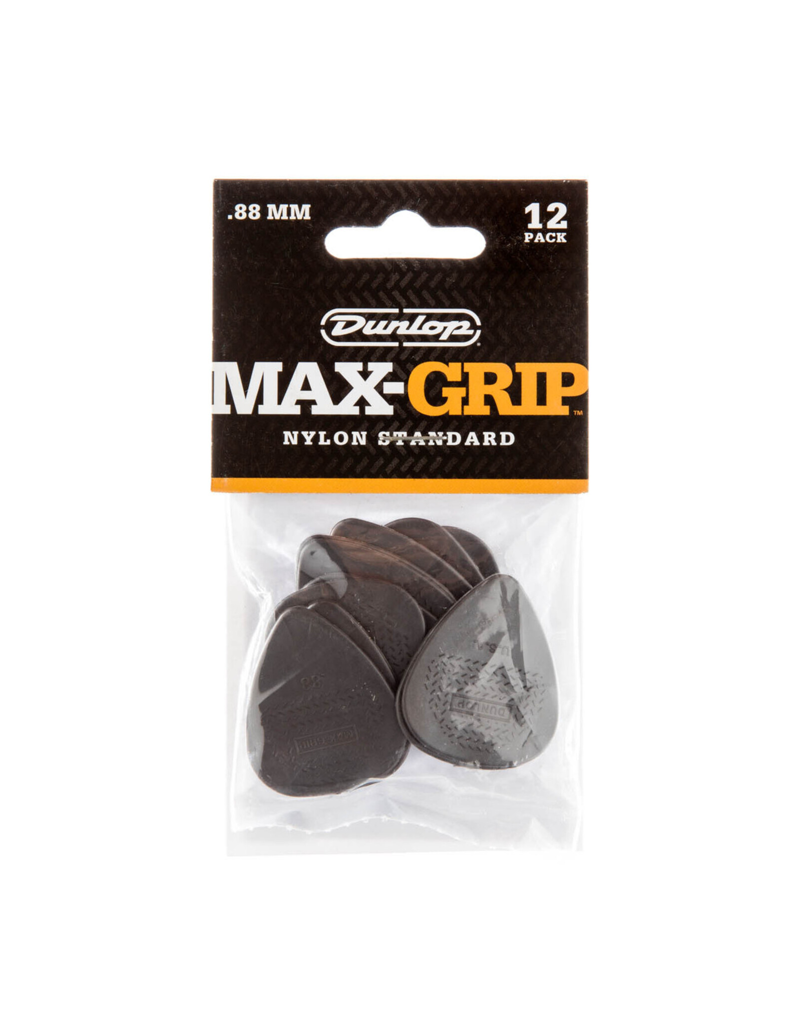 Dunlop Dunlop Max-Grip Nylon Standard Pick, .88M Player Pack