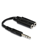 Hosa Y Cable, 1/4 in TRS to Dual 1/4 in TRSF