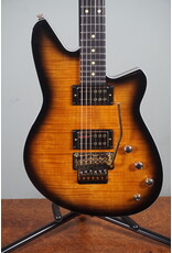 Reverend Reverend Kingbolt RA Floyd Rose Electric Guitar, Coffee Burst Flame Maple