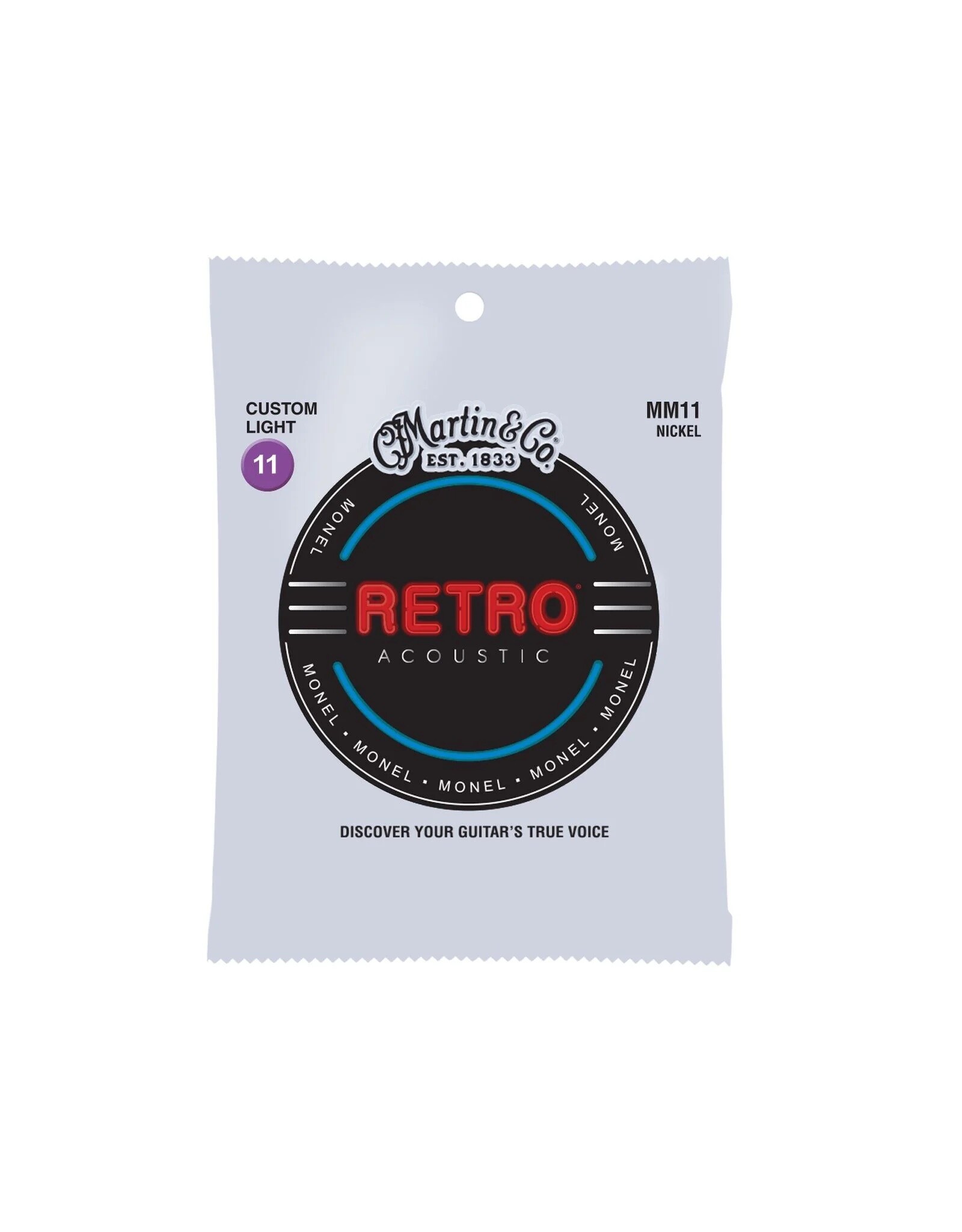 Martin MM11 Retro Custom Light Acoustic Guitar Strings. 11-52