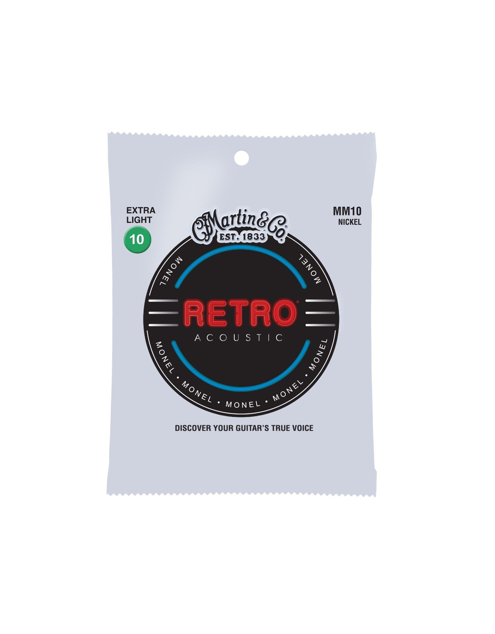 Martin MM10 Retro Extra Light Acoustic Guitar Strings. 10-47