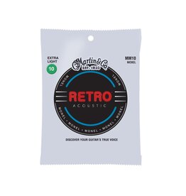 Martin MM10 Retro Extra Light Acoustic Guitar Strings. 10-47