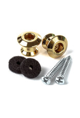 Dunlop Dunlop Straplok Dual Design Strap Button Set - Gold