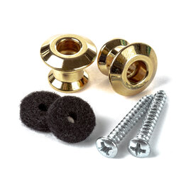 Dunlop Dunlop Straplok Dual Design Strap Button Set - Gold