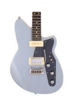 Reverend Reverend Double Agent W Electric Guitar, Metallic Silver Freeze