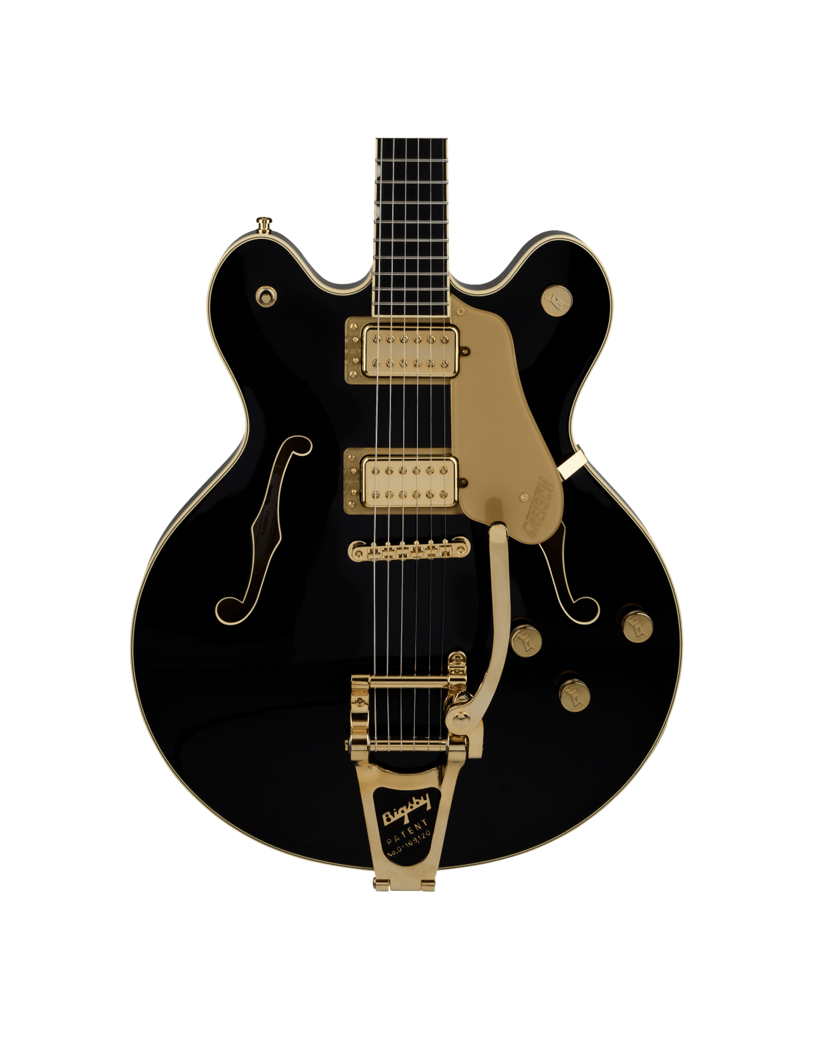 Gretsch Gretsch Broadkaster LX Center Block w/ String-Thru Bigsby and Gold Hardware, Black w/ HSC