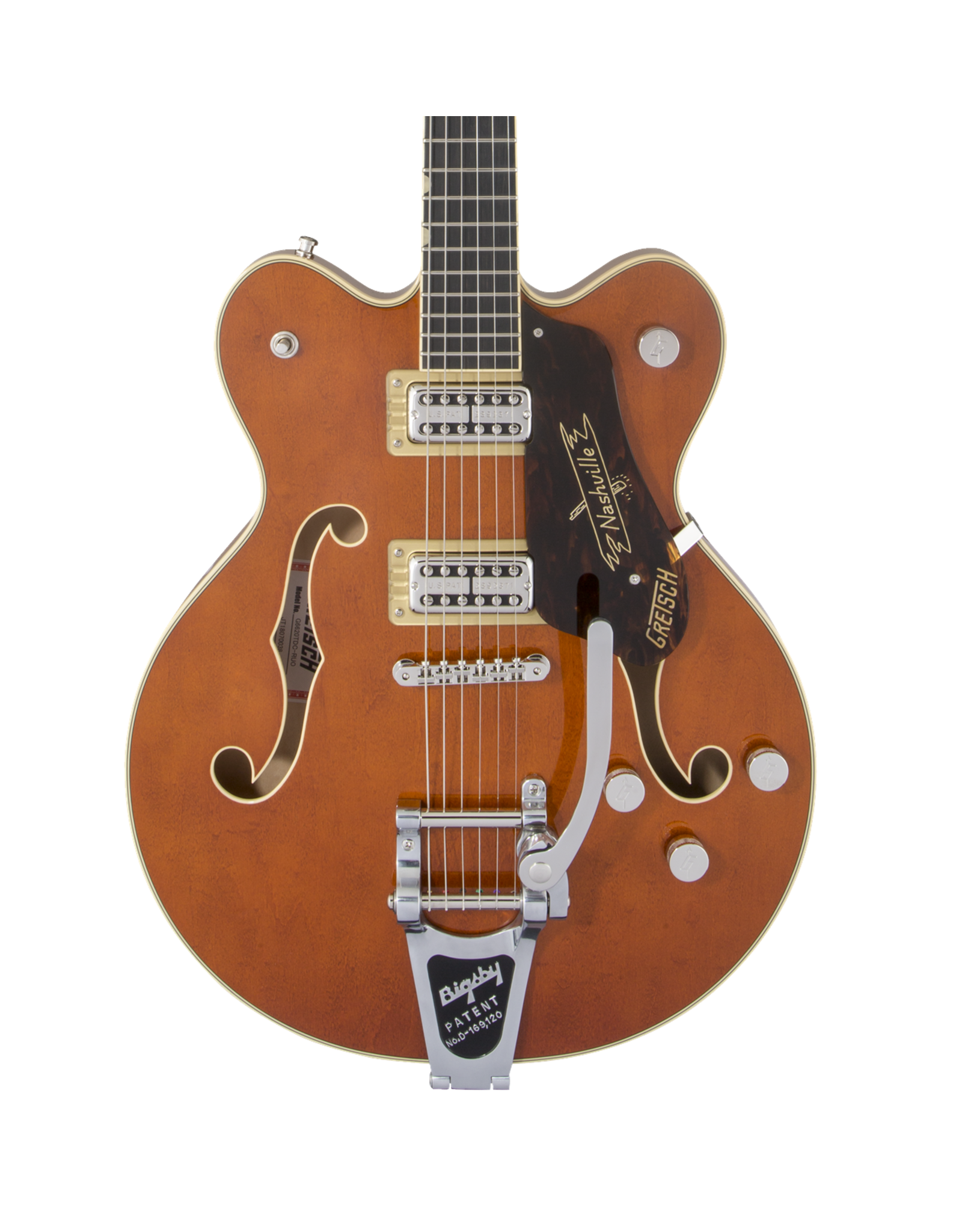 Gretsch Gretsch G6620T Players Edition Nashville Center Block Double-Cut with String-Thru Bigsby, Filter’Tron Pickups, Round-Up Orange w/ HSC