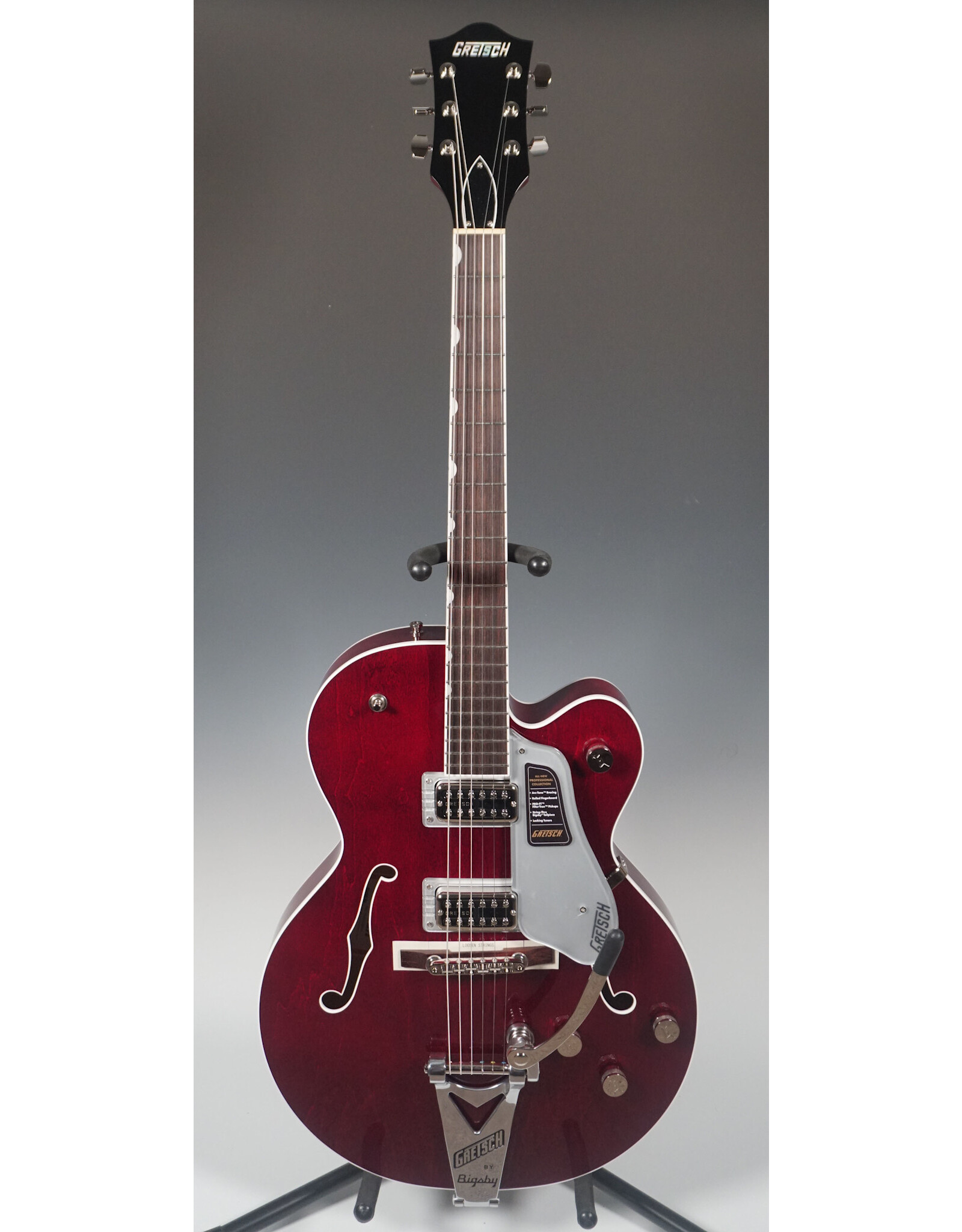 Gretsch Gretsch Professional Collection Tennessean Hollow Body with String-Thru Bigsby and Nickel Hardware, Rosewood Fingerboard, Deep Cherry w/ HSC