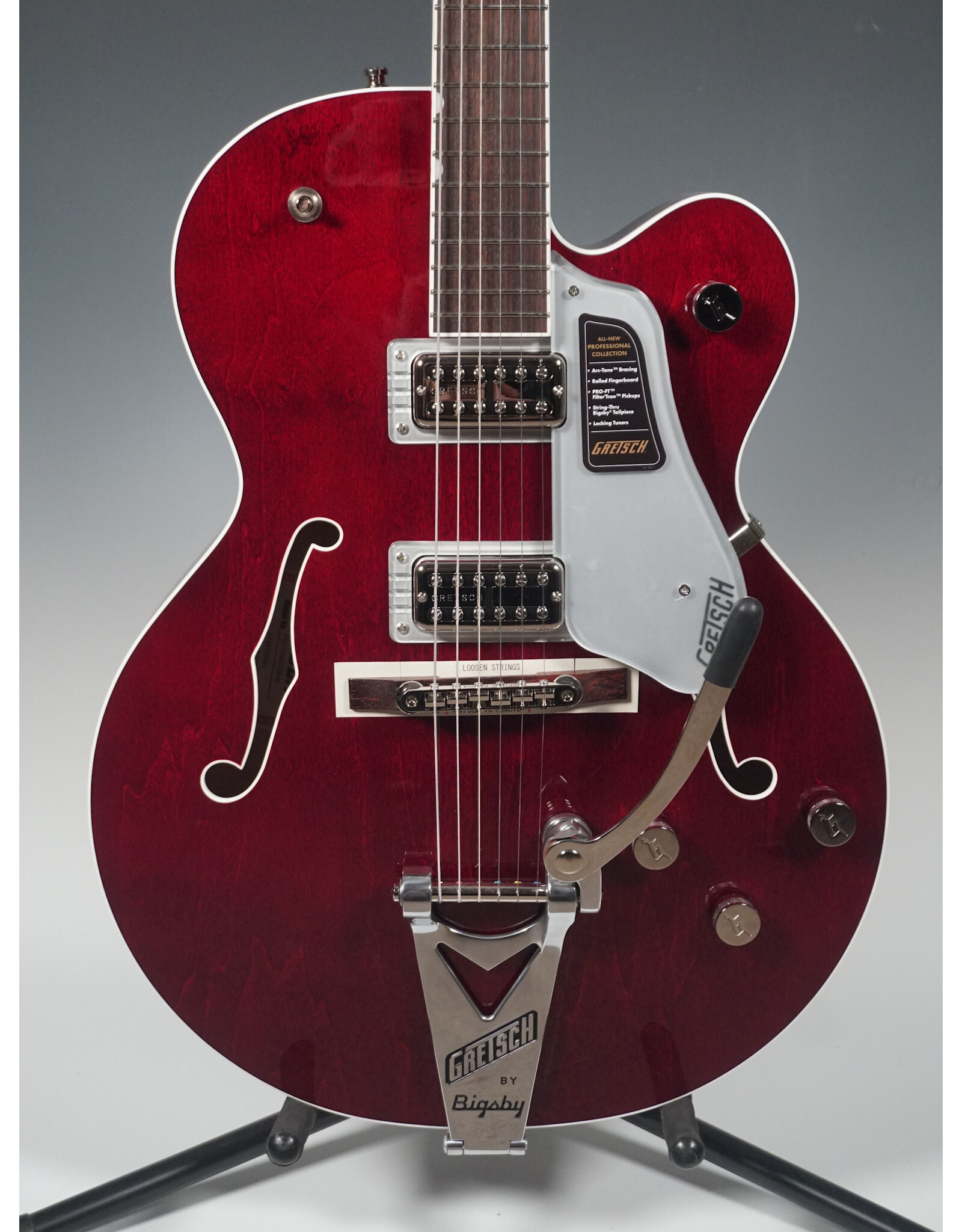 Gretsch Gretsch Professional Collection Tennessean Hollow Body with String-Thru Bigsby and Nickel Hardware, Rosewood Fingerboard, Deep Cherry w/ HSC