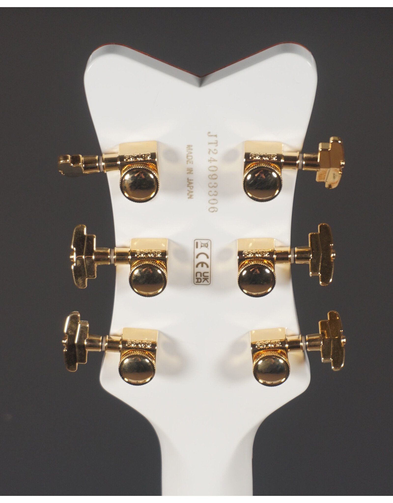 Gretsch Gretsch Falcon Hollow Body with String-Thru Bigsby and Gold Hardware, Ebony Fingerboard, White w/ HSC