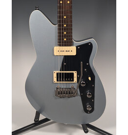 Reverend Reverend Double Agent W Electric Guitar, Metallic Silver Freeze