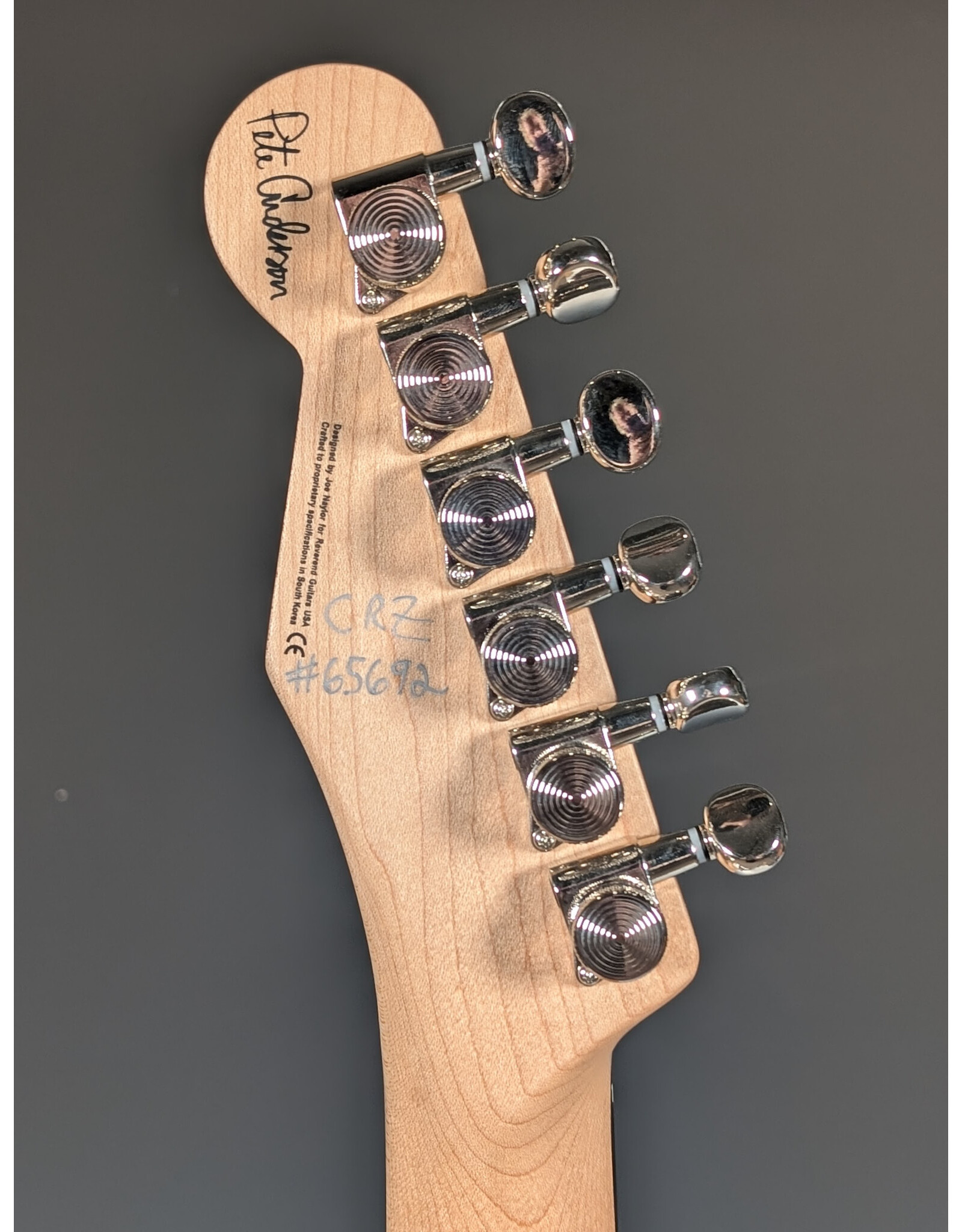 Reverend Reverend Pete Anderson Eastsider E, Satin Midnight Black