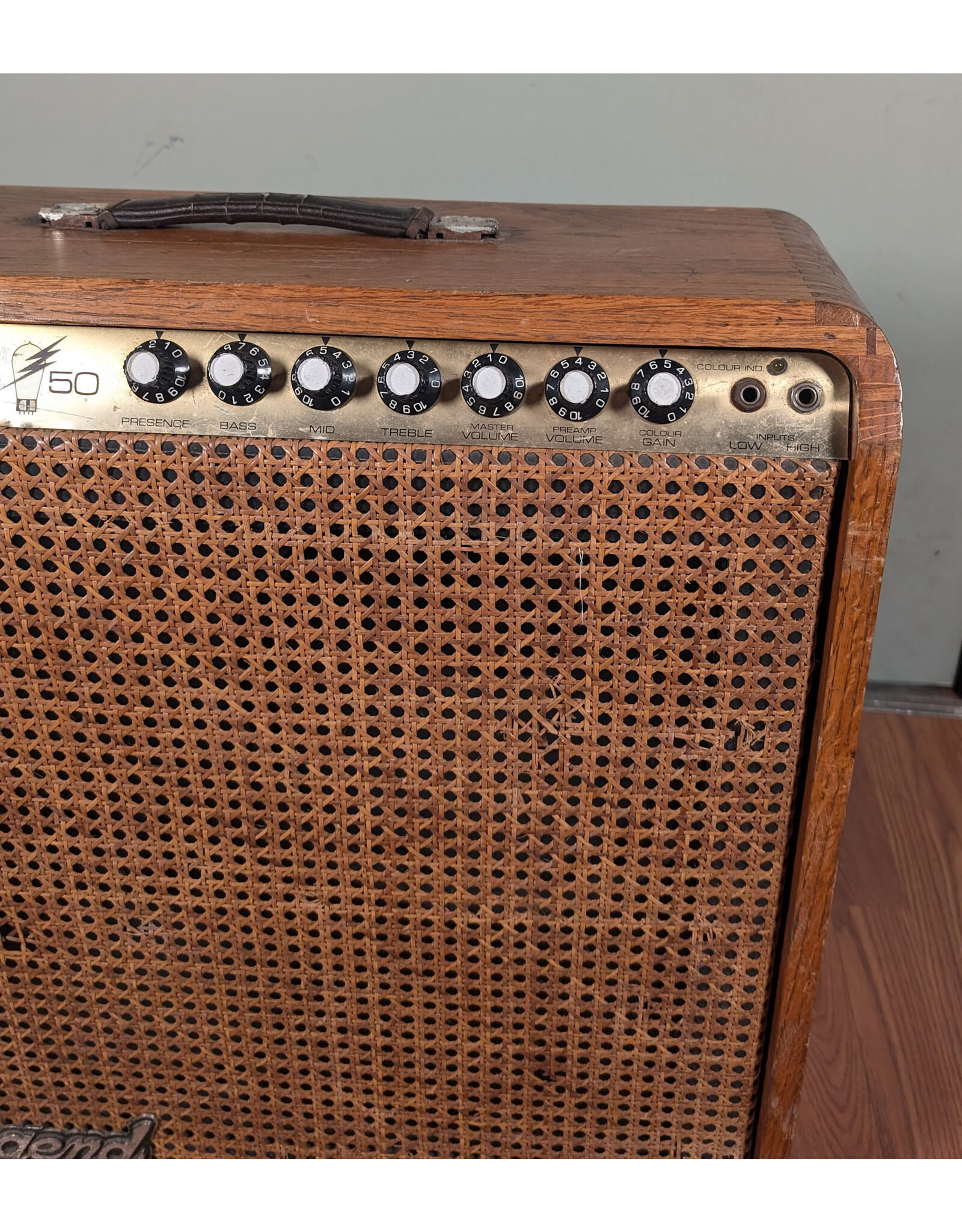 Legend Rock N' Roll 50 2x12 Guitar Combo, Natural/Wicker, Used