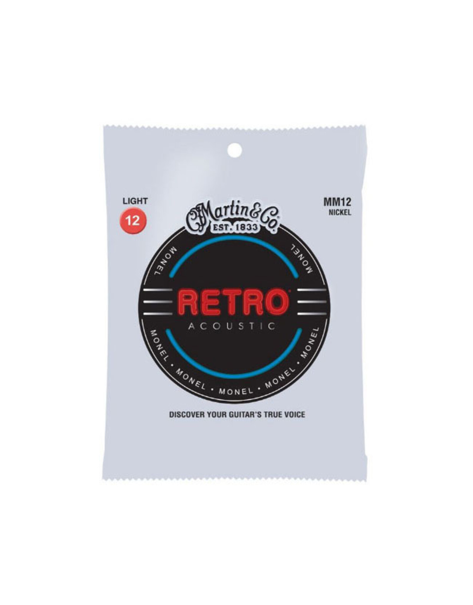 Martin MM12 Retro Light Acoustic Guitar Strings. 12-54