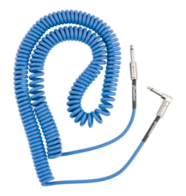 Fender Fender Contour 30' Coiled Cable, Lake Placid Blue