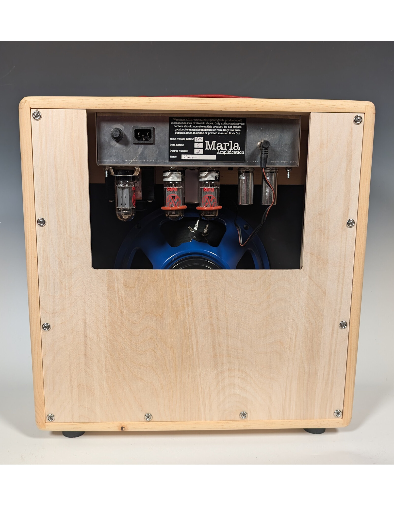 Marla Amps Marla Amps S20V Natural Oil Poly / Silver Grill / w/Mojotone BV60 Neo 12" Speaker