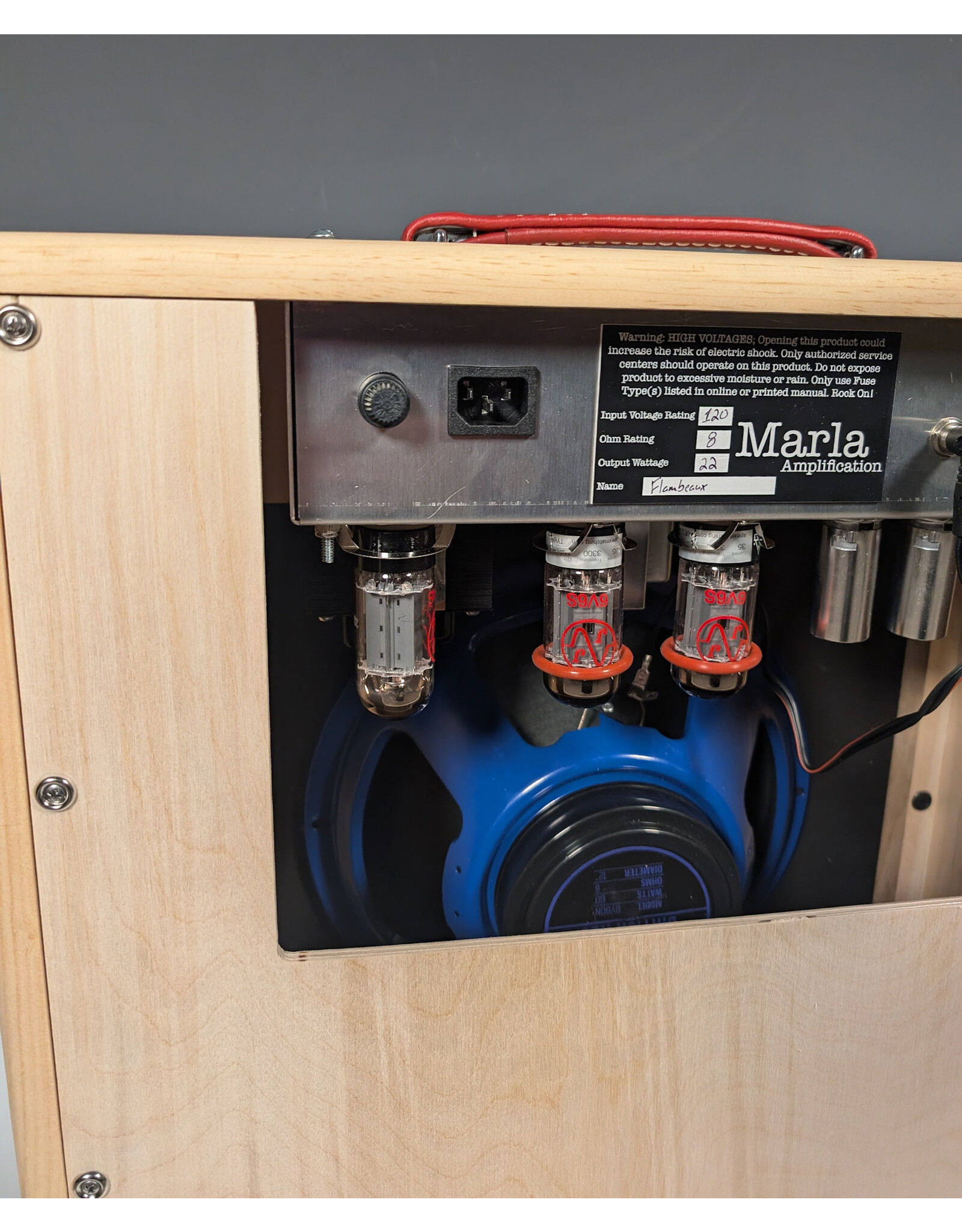 Marla Amps Marla Amps S20V Natural Oil Poly / Silver Grill / w/Mojotone BV60 Neo 12" Speaker