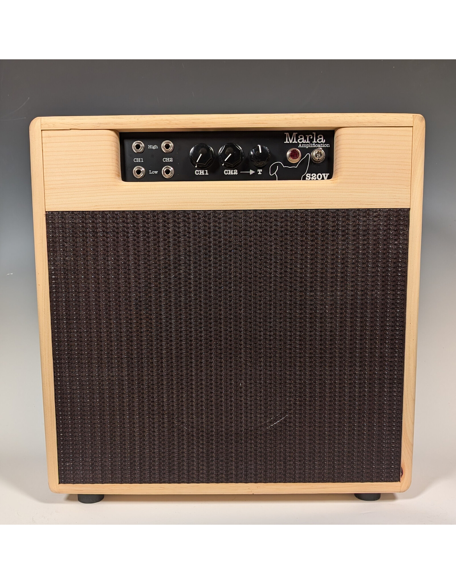 Marla Amps Marla Amps S20V Natural Oil Poly / Silver Grill / w/Mojotone BV60 Neo 12" Speaker