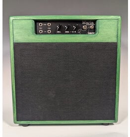 Marla Amps Marla Amps S20V Grzenia Green/Black Grill, w/Mojotone BV25m 12" Speaker