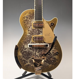 Gretsch Gretsch G6134TG Limited Edition Paisley Penguin with String-Thru Bigsby, Ebony Fingerboard, Gold Paisley w/ HSC