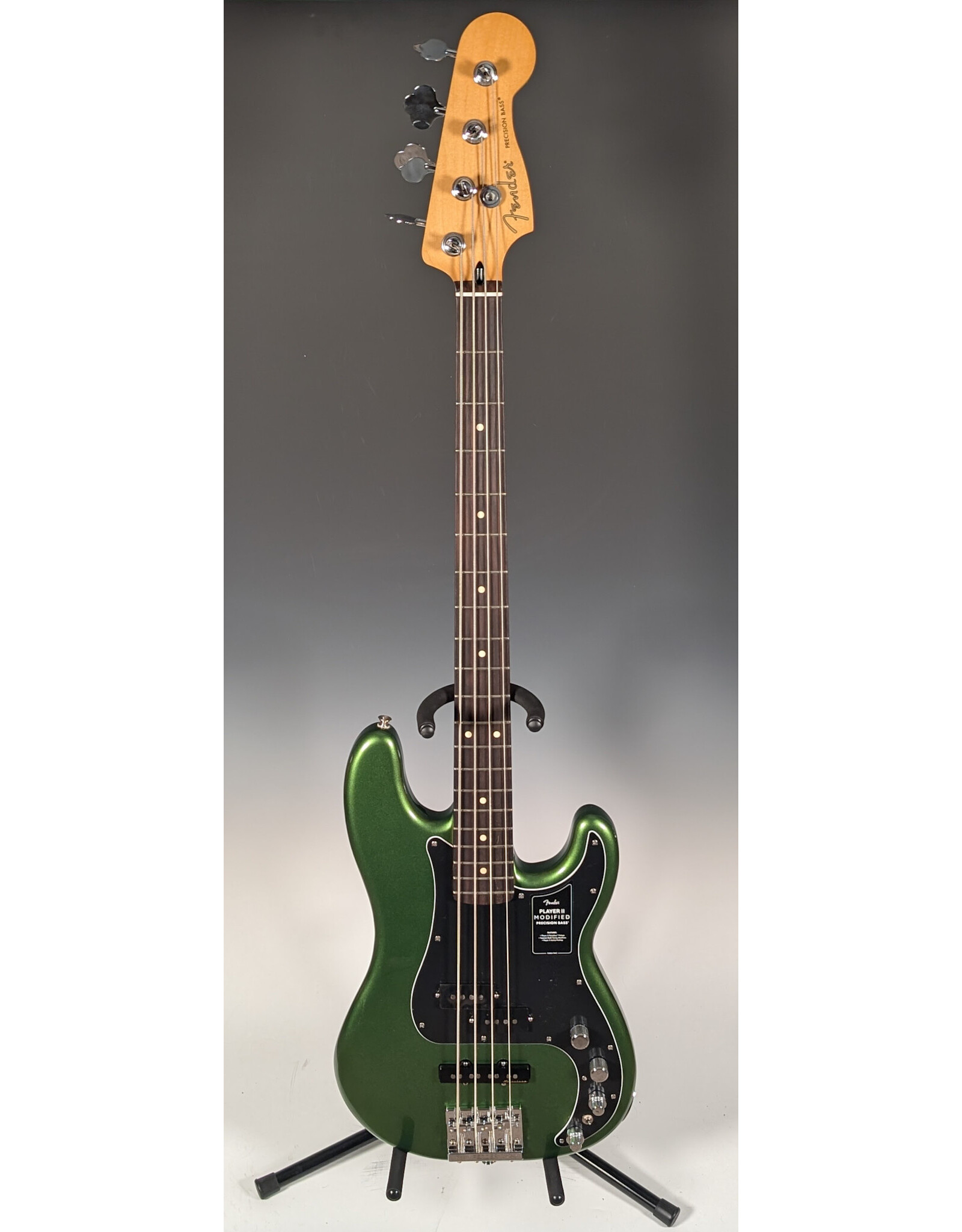 Fender Fender Player II Modified Active Precision Bass, Harvest Green Metallic w/ Deluxe Gig Bag