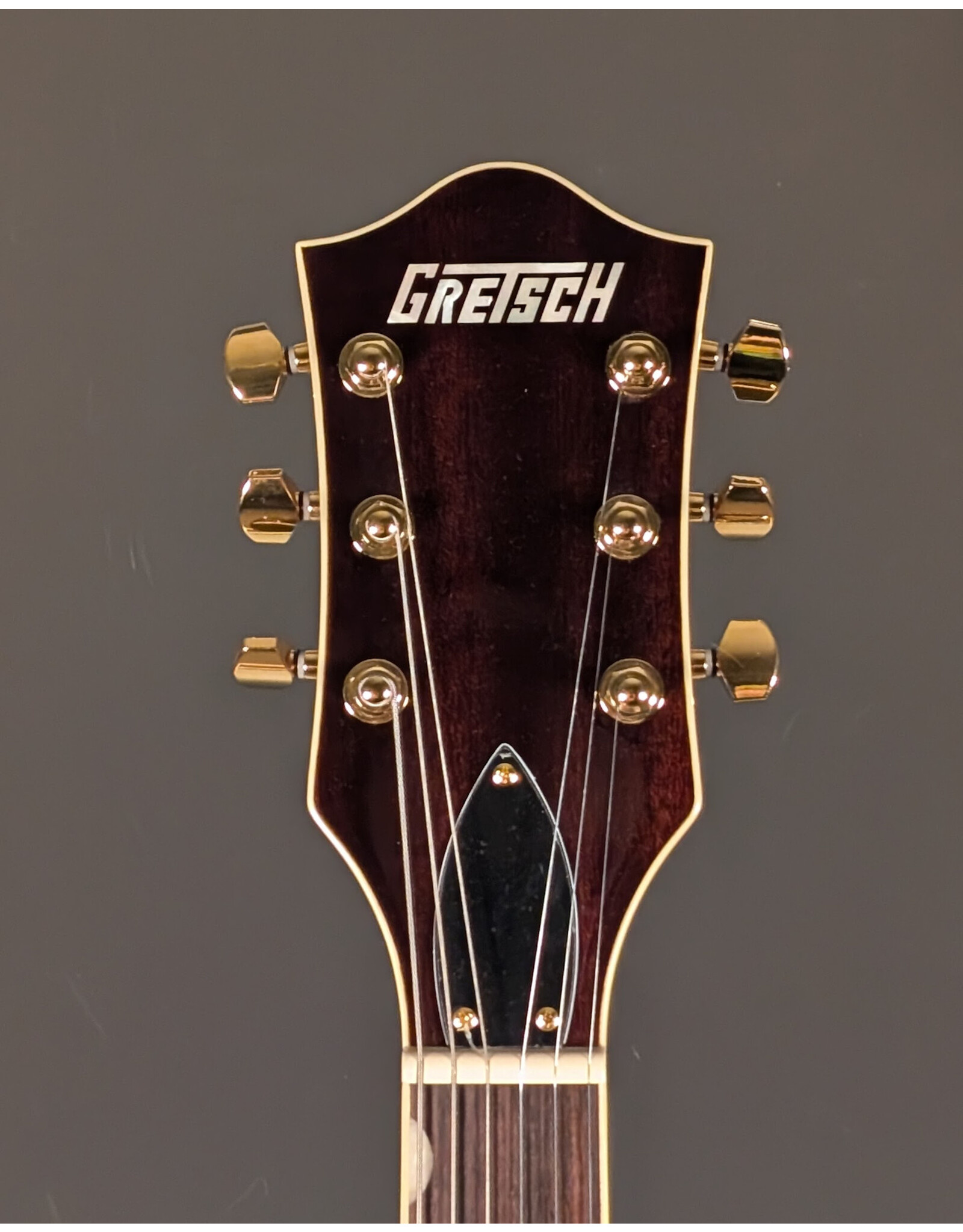 Gretsch Gretsch Electromatic LTD Flame Okoume Broadkaster Double-Cut with Bigsby, Rosewood Fingerboard, Roundup Orange