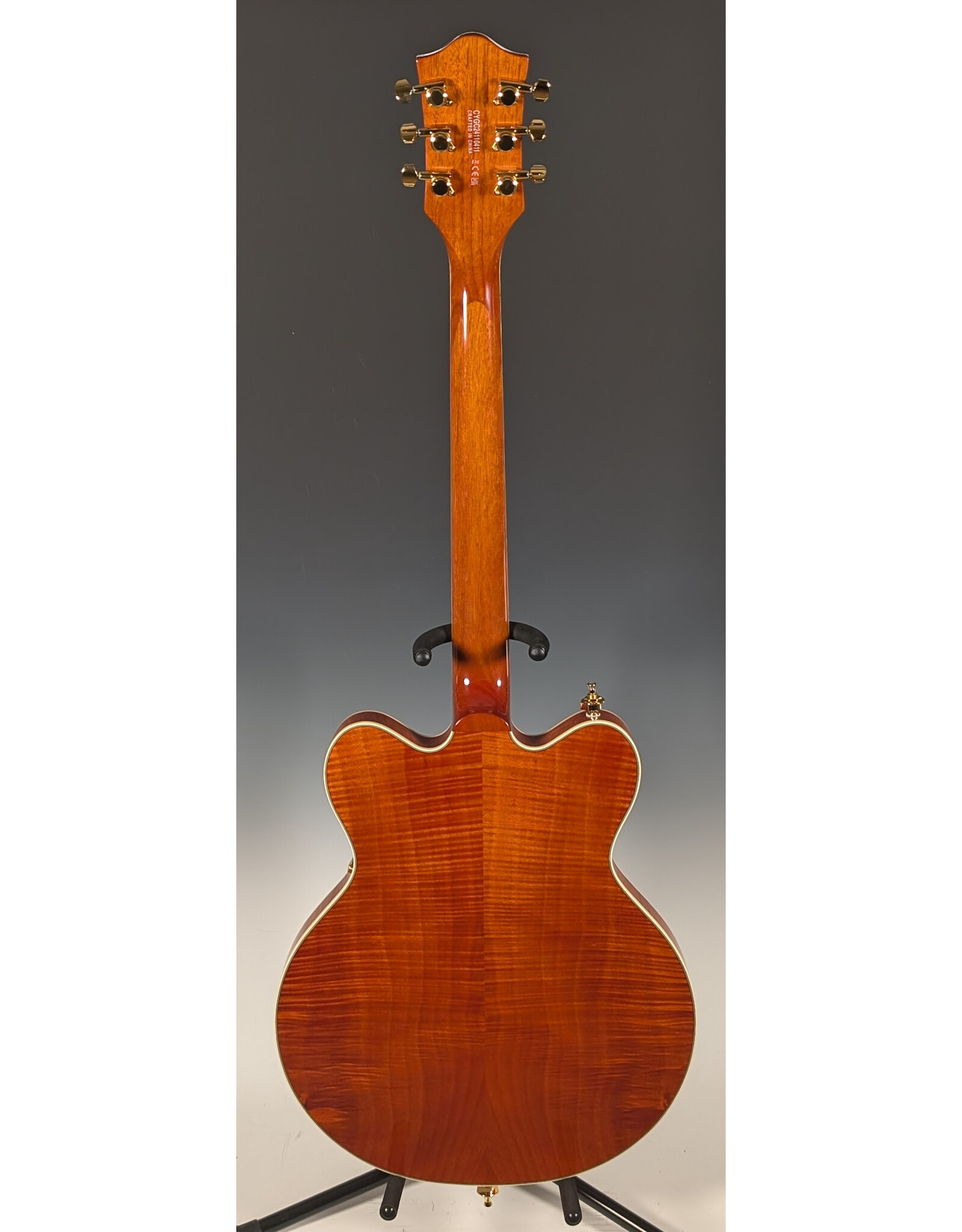 Gretsch Gretsch Electromatic LTD Flame Okoume Broadkaster Double-Cut with Bigsby, Rosewood Fingerboard, Roundup Orange