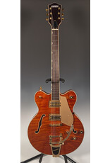 Gretsch Gretsch Electromatic LTD Flame Okoume Broadkaster Double-Cut with Bigsby, Rosewood Fingerboard, Roundup Orange