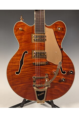 Gretsch Gretsch Electromatic LTD Flame Okoume Broadkaster Double-Cut with Bigsby, Rosewood Fingerboard, Roundup Orange