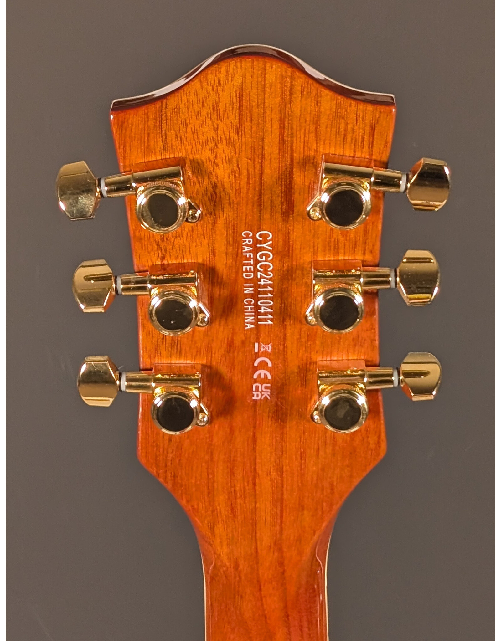 Gretsch Gretsch Electromatic LTD Flame Okoume Broadkaster Double-Cut with Bigsby, Rosewood Fingerboard, Roundup Orange
