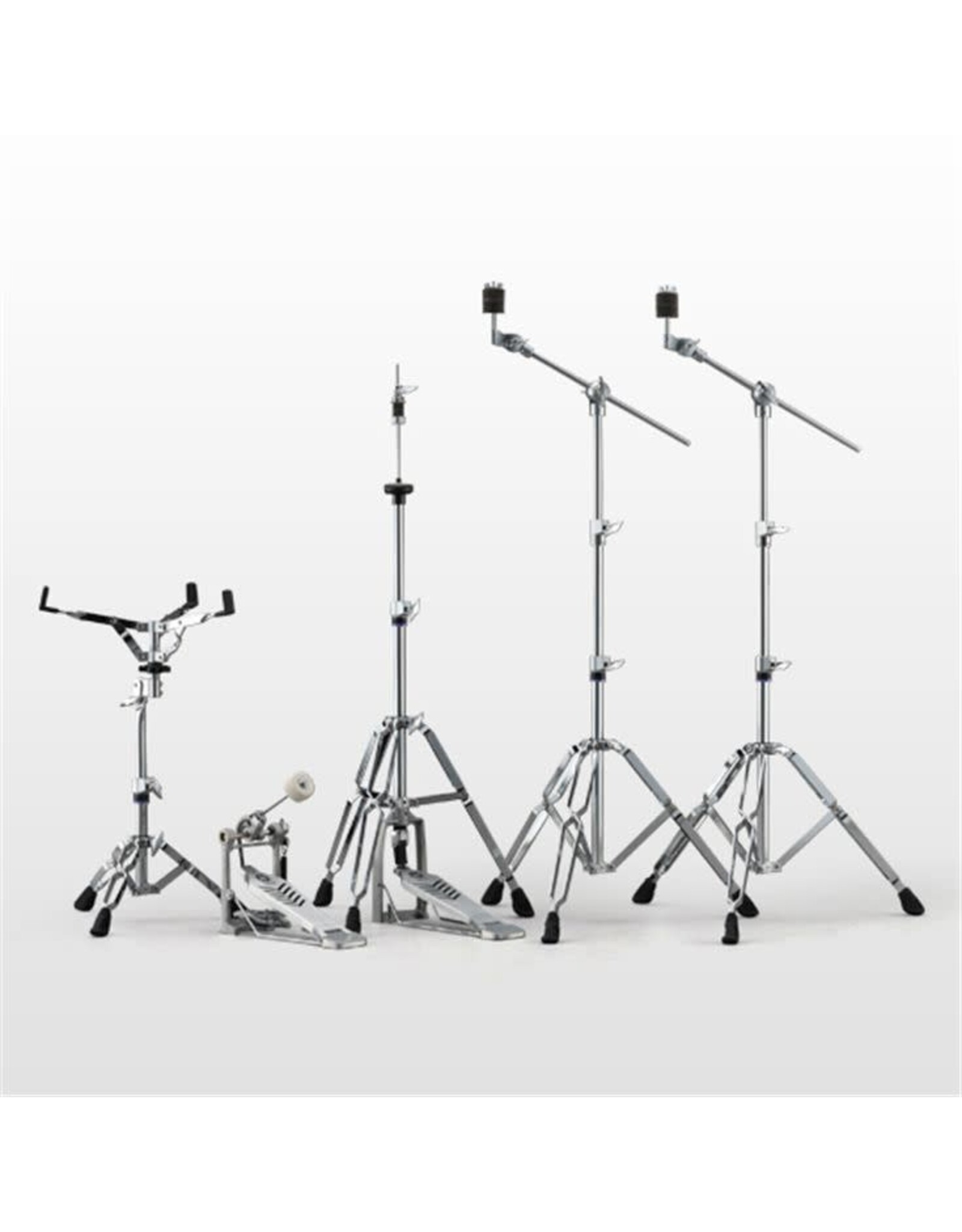 Yamaha Yamaha HW680W Double Braced Hardware Pack with Kick Pedal, Snare Stand, Hi-Hat Stand and Two Cymbal Stands
