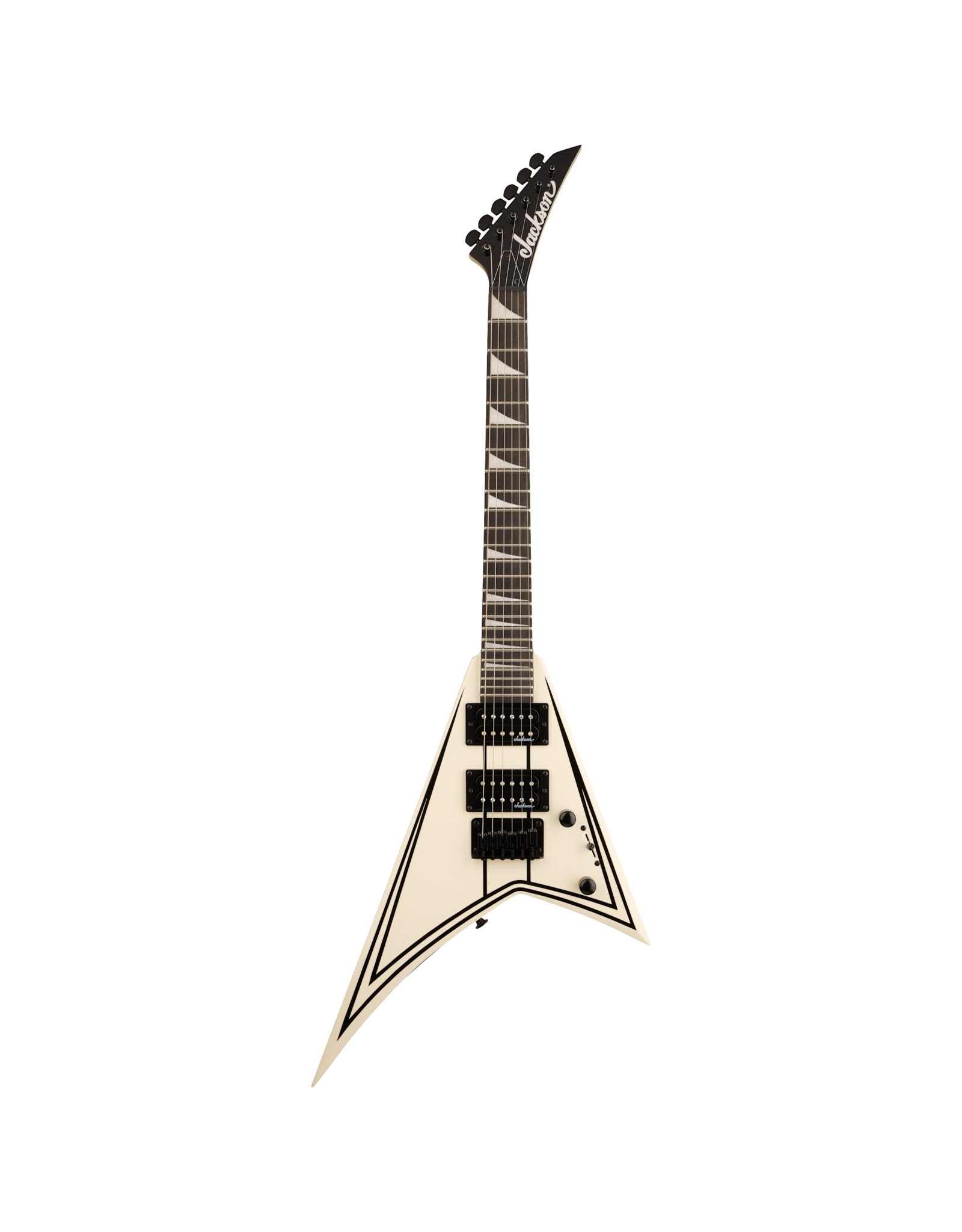 Jackson Jackson JS Series RR Minion JS1XM, Snow White with Black Pin Stripes