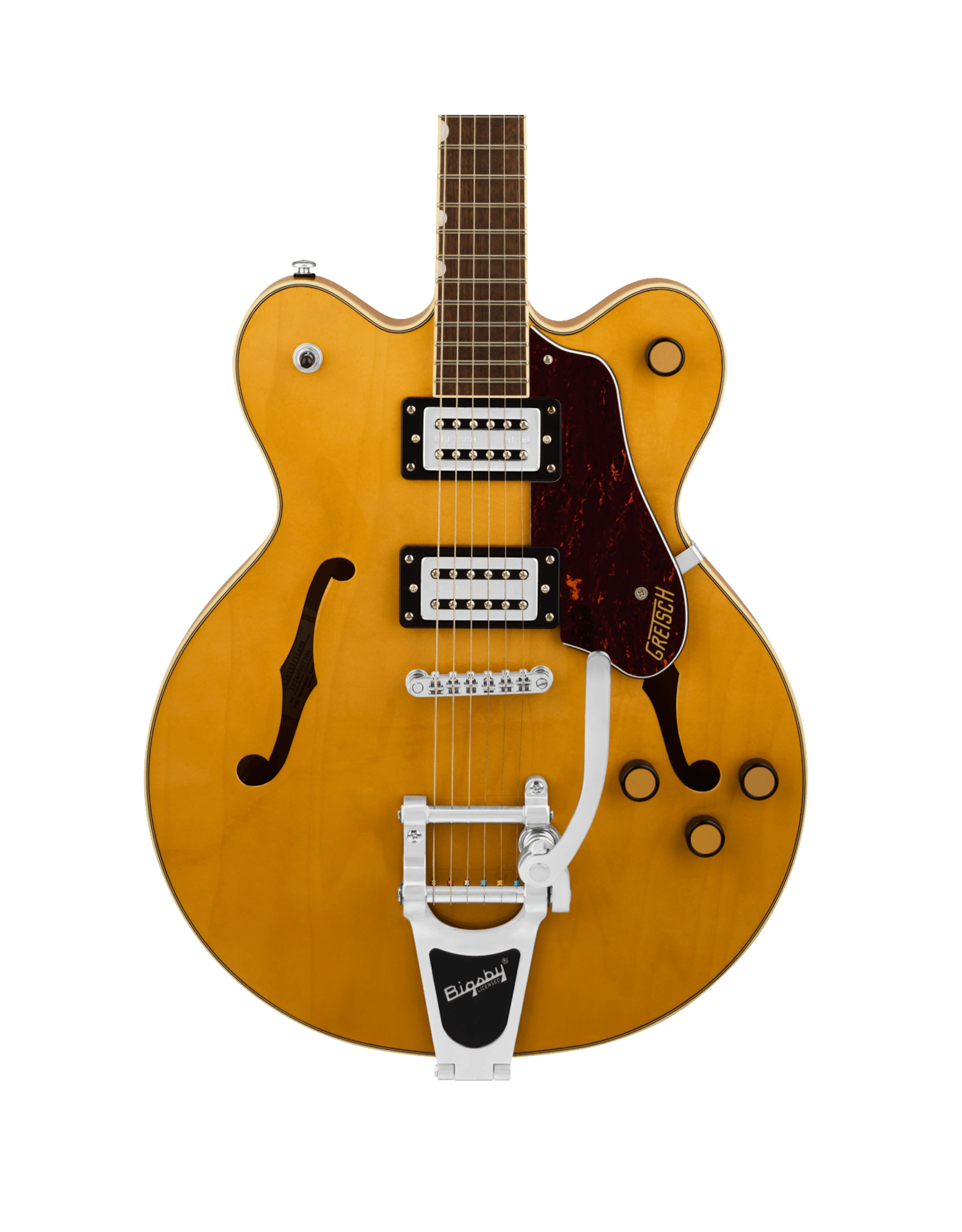 Gretsch Gretsch G2622T Streamliner Center Block Double-Cut with Bigsby, Broad’Tron BT-3S Pickups, Village Amber
