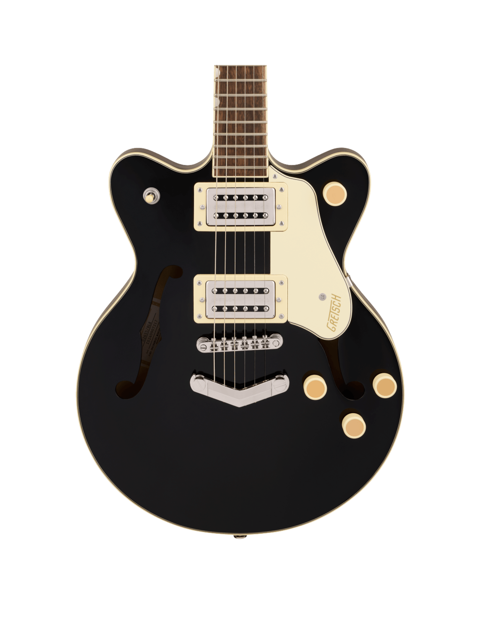 Gretsch Gretsch G2655 Streamliner Center Block Jr. Double-Cut with V-Stoptail, Black