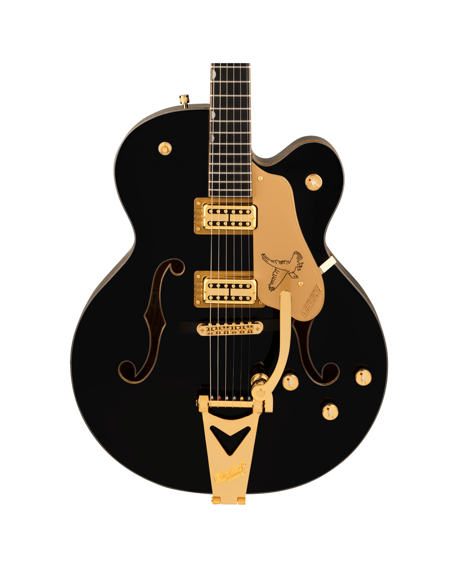 Gretsch Gretsch Synchromatic Falcon Hollow Body Single-Cut with Bigsby, Ebony Fingerboard, Black w/ HSC