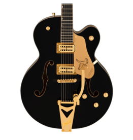 Gretsch Gretsch Synchromatic Falcon Hollow Body Single-Cut with Bigsby, Ebony Fingerboard, Black w/ HSC