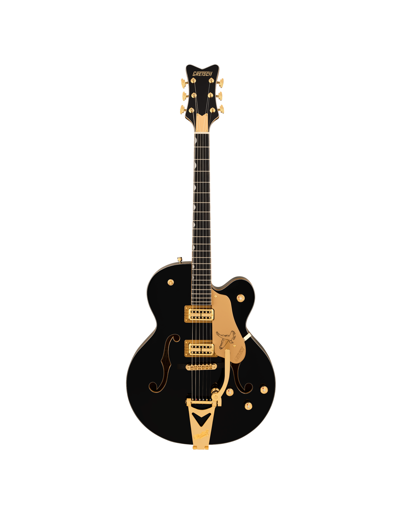 Gretsch Gretsch Synchromatic Falcon Hollow Body Single-Cut with Bigsby, Ebony Fingerboard, Black w/ HSC