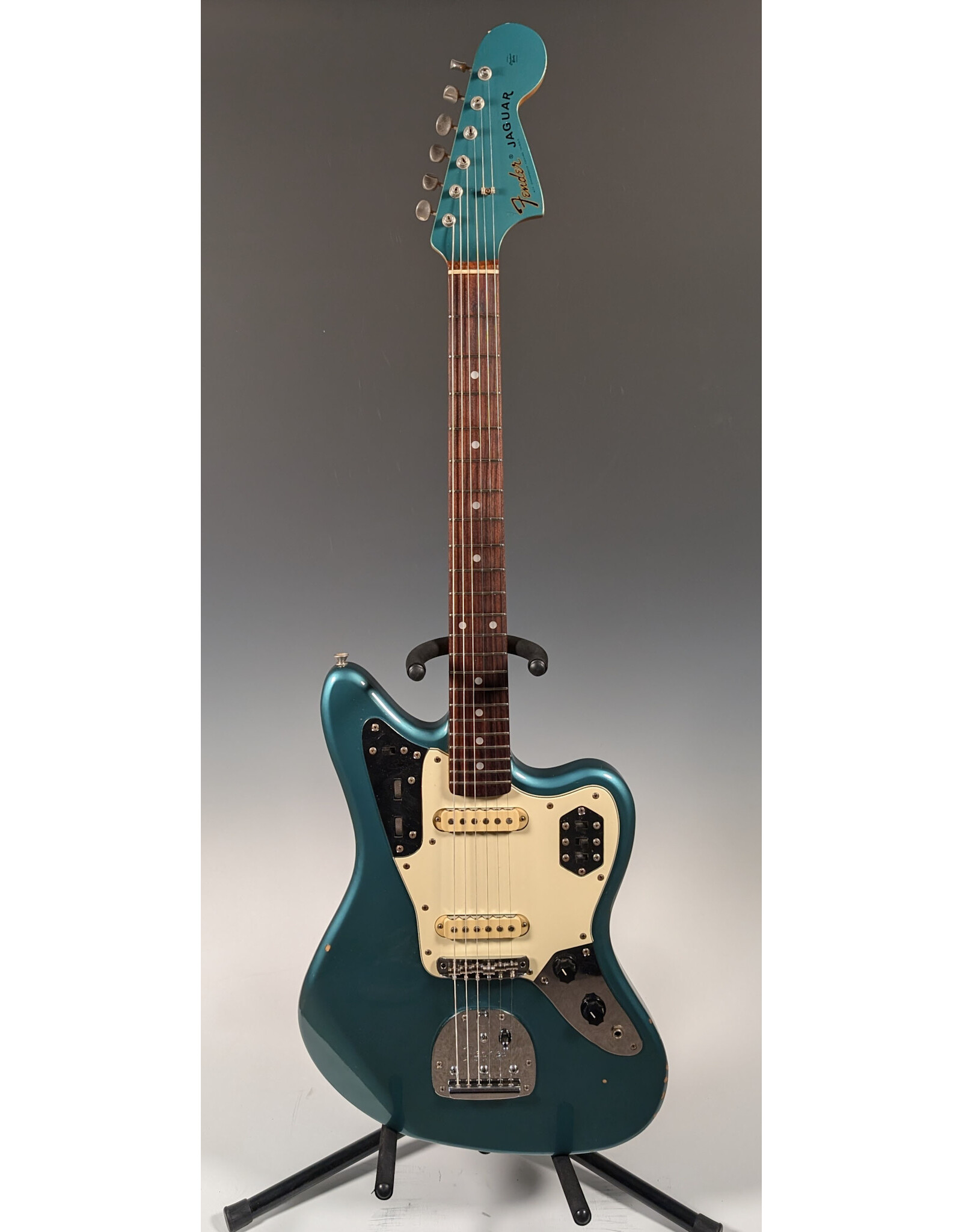 Fender 99-02 Fender CIJ Jaguar JG-66, Ocean Turquoise Metallic w/ Gig Bag, Used