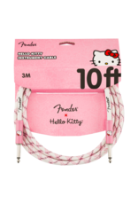 Fender Fender x Hello Kitty White/Pink Woven Cable, 10'