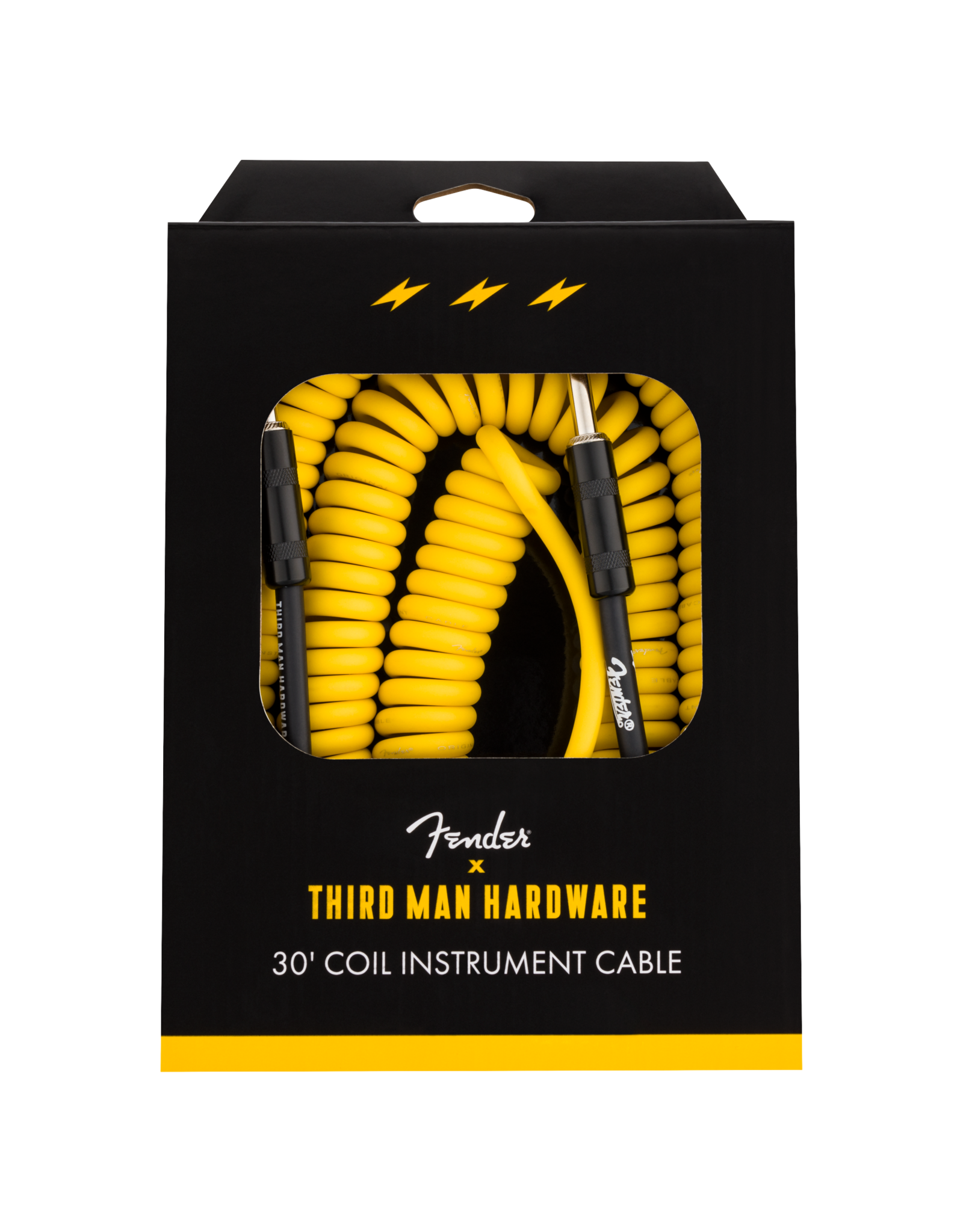Fender Fender x Third Man Hardware, Yellow 30' Coil Cable,